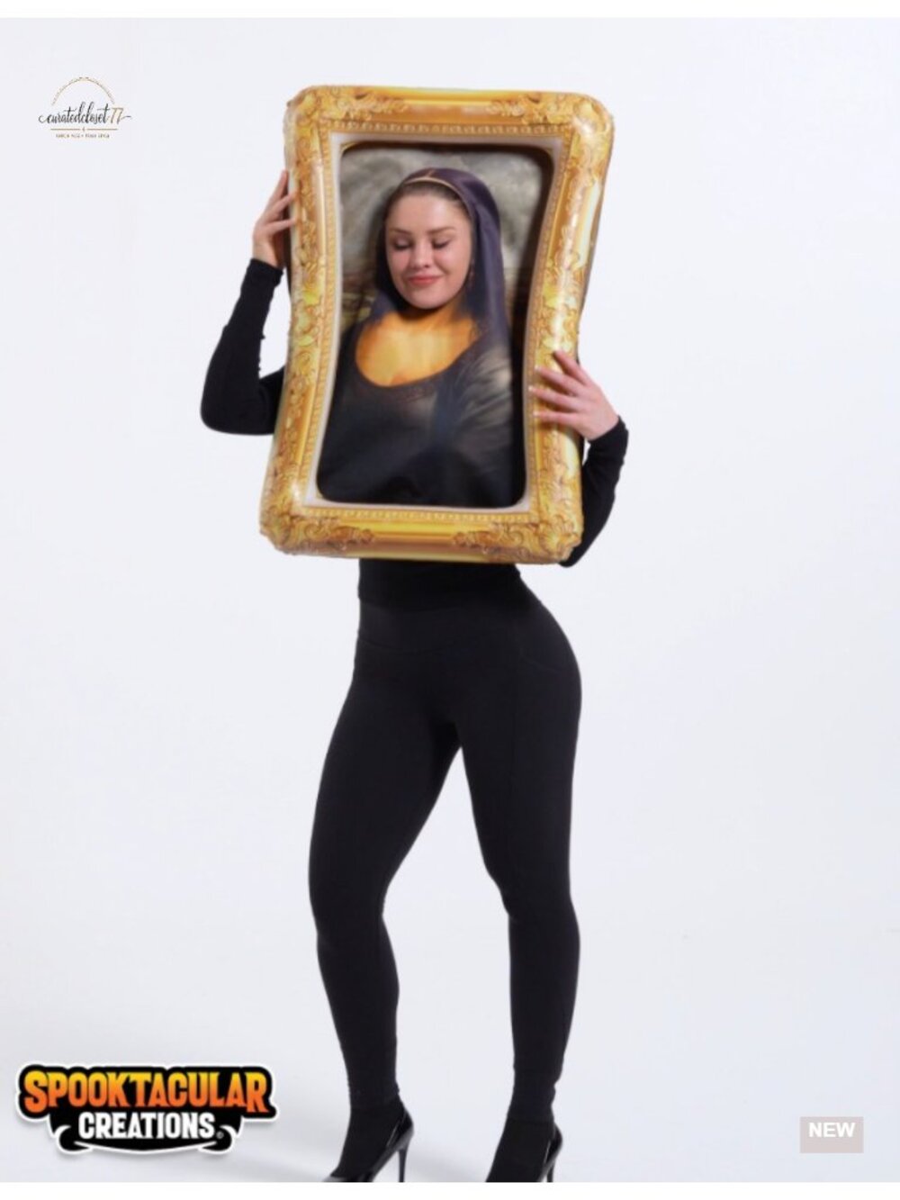 Inflatable Renaissance Frame Costume Adult Polyester Humor Party - Picture 6 of 6